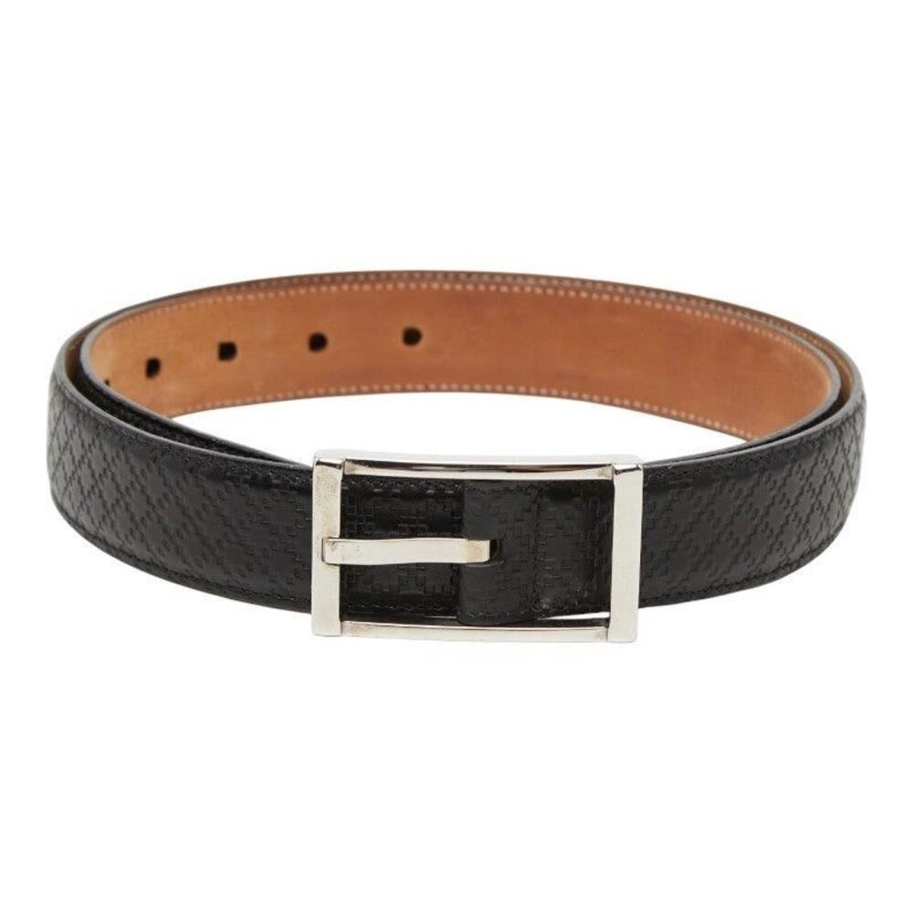 Gucci Leather Diamante Belt 90/36 Black